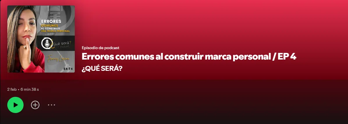 Errores comunes al crear una marca personal exitosa y reconocida.